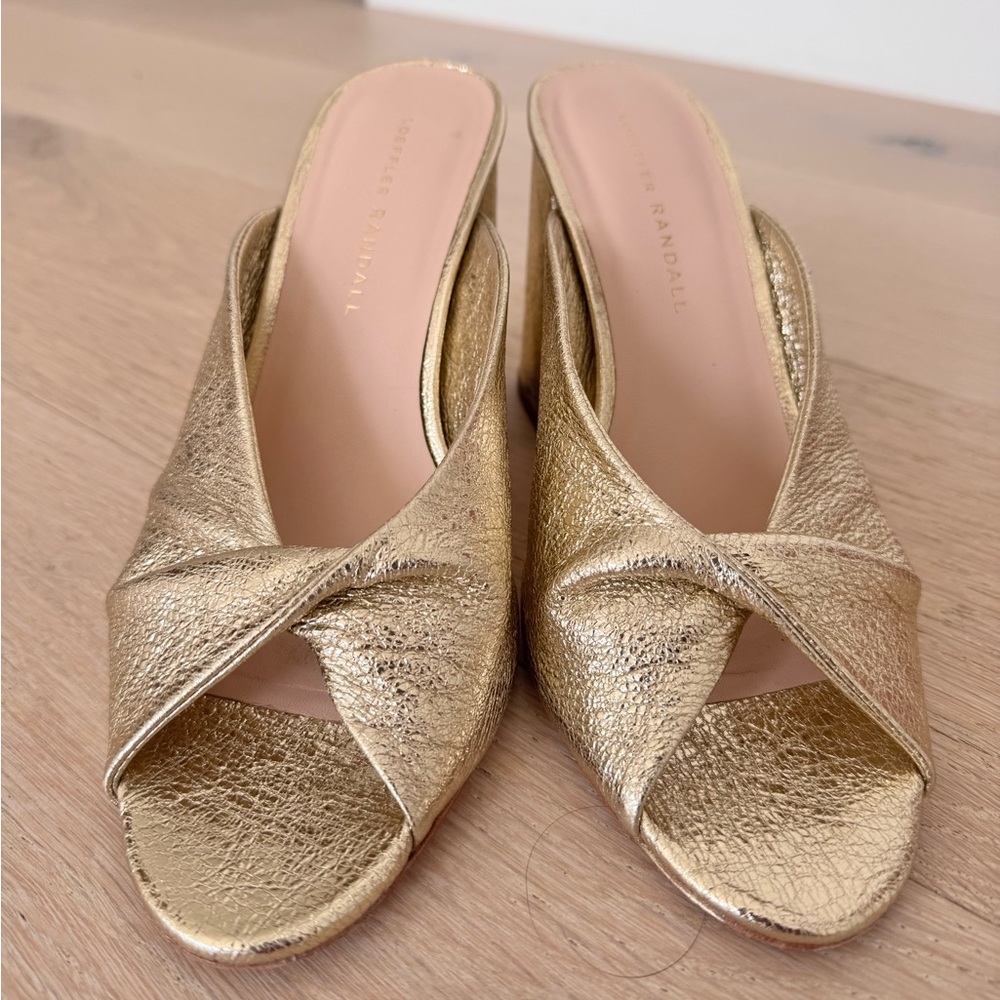 Loeffler Randall Leather Slides